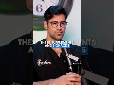 Organized rows of supplement bottles on a clean white counter with a stethoscope and medical notepad showing numbered rankings